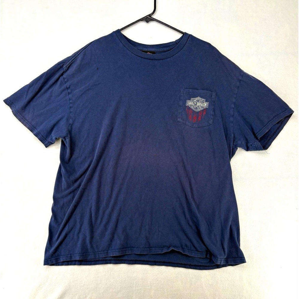 Harley-Davidson Las Vegas NV Eagle Graphic Pocket T-Shirt Size 2XL